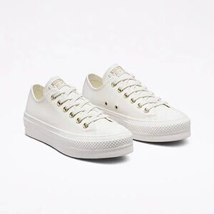 Converse Chuck Taylor All Star Women’s Leather Lift Platform Shoes Size 8.5